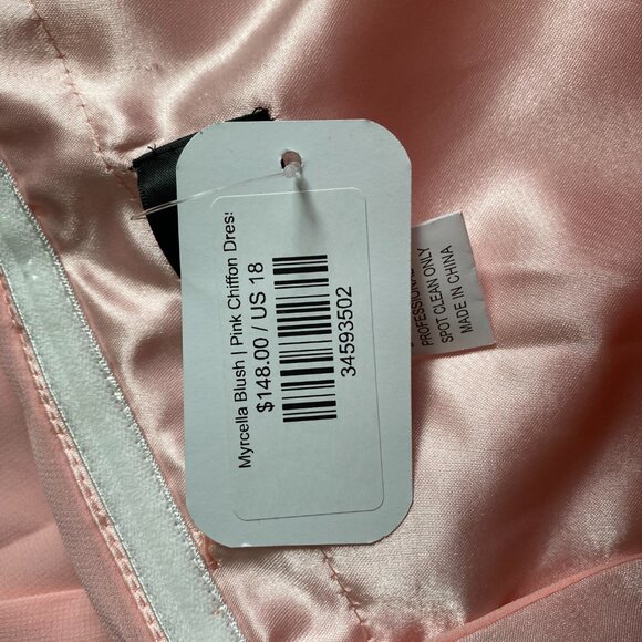 Boutique 1861 Pink Chiffon Dress - NWT, Plus Size 18 - Picture 7 of 15